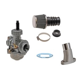Carburettor Set 19 mm Including Intake Manifold & Air Filter Suitable for Zündapp KS 50, GTS 50 - Tuning Kit for Moped Mokick