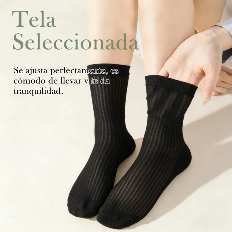 20 Pares De Calcetines Hasta Media Pantorrilla Para Mujer