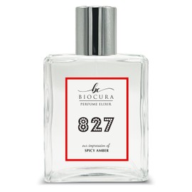 BIOCURA BC Perfume 827 Inspired by Emra Spicy Amber For Women & Men Replica Fragrance Dupes Eau de Parfum Spray Bottle 3.4 Fl Oz/100ml-X1
