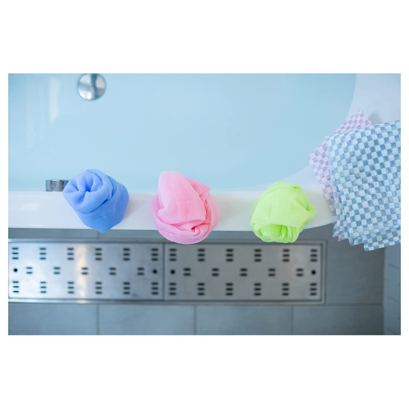 Aisen BHN01 Nylon Towel, 39.4 inches (100 cm), Regular, Pink