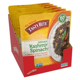 Tasty Bite Indian Kashmir Spinach, Microwaveable Ready to Eat Entrée, 10 Ounce (Pack of 6)
