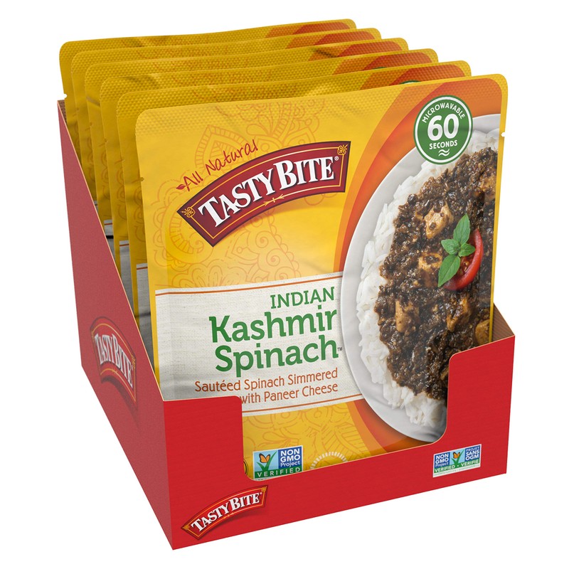 Tasty Bite Indian Kashmir Spinach, Microwaveable Ready to Eat Entrée,