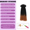 SHIHERESH Strands 30 Dreadlock Extensions Synthetic Hair 12 Inch 0.4