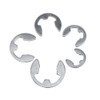 Fasizi 120Pcs 304 Stainless Steel E-Clip Retaining Circlip Assortment Kit