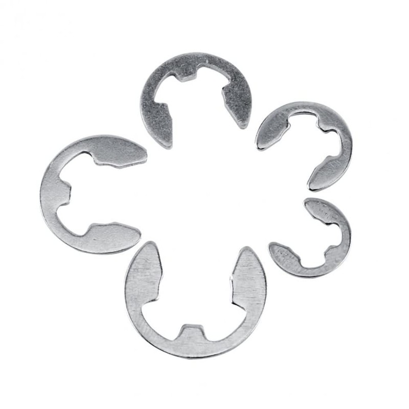 Fasizi 120Pcs 304 Stainless Steel E-Clip Retaining Circlip Assortment Kit