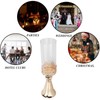 Candle Holder Ornament European Style Wrought Iron Glass Candlestick Wedding