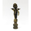 Lamp Finial-Cherub-Antique Brass Finish, Highly Detailed Metal Casting