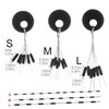 Conskyee 600 Pieces Fishing Rubber Bobber Stops, 6 in 1