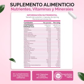 OBY Multivitaminico Mujer con Biotina y Colágeno Hidrolizado 120 cápsulas
