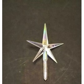 Ceramic Christmas Tree Star  Medium Aurora Clear Star For Ceramic Christmas tree