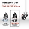 DELIVeR 3 Inch, Locking Swivel Caster Wheels, Set of 4,