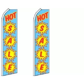 SALE (HOT SALE) King Size Polyester Swooper Flag Pack of 2  (HARDWARE NO INCL