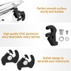 PBYMT Black Detachable Mounting Luggage Rack Latch Clips Compatible for