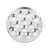 1pc Stainless Steel Escargot Dish Server 12 Positions Baked Snail