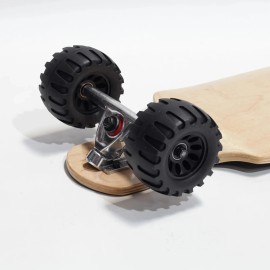 Unbranded 112mm x 62mm Skateboard Wheels with ABEC 7 Bearings Installed