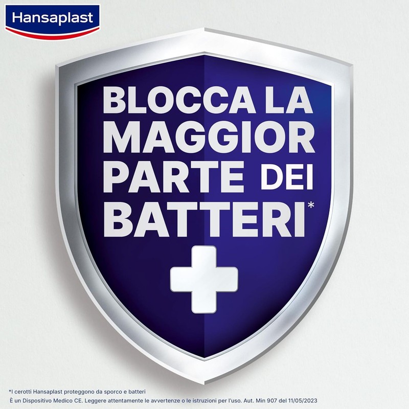 Hansaplast Cerotti AQUA PROTECT, Cerotti impermeabili con elevato potere adesivo,