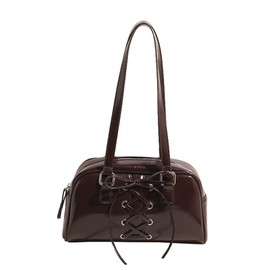 CORIOS Women's Elegant Handbag PU Leather Shoulder Bag Waterproof Handbag Fashion Clutch Bag Small Tote Bag Travel Work Shopping Handbag, coffee, L