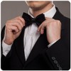 JRYXDS Men's Bow Tie, Black, Elegant Bow Tie, Classic Plain