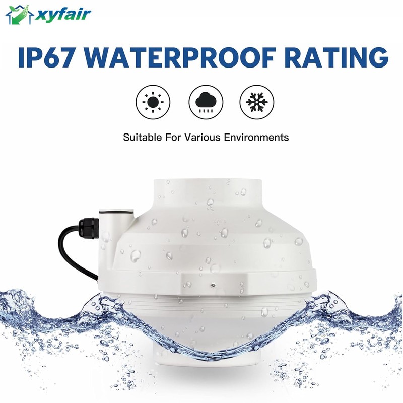 xyfair XYF Air PF-150 | Inline Duct Fan 6" 380CFM