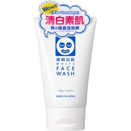  1 x Transparent White Face Wash Dull Pores Transparent Skin Mud Peat Facial Wash 100g 100g