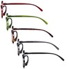 Eyekepper 5 Pack Computer Reading Glasses Small Round Blue Light