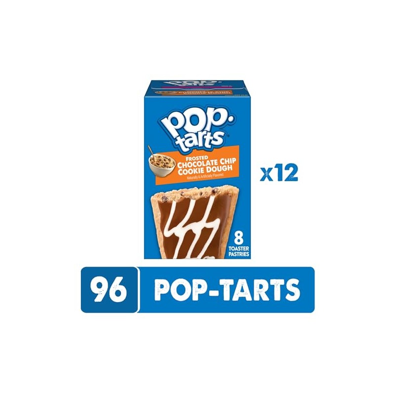 Pop-Tarts Toaster Pastries, Breakfast Foods, Kids Snacks, Frosted Chocolate Chip