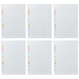 Risedot 6 Pcs Dry Erase Sticky Notes,Reusable To Do List Stickers for Reminders Lists,Its Washable and Removable