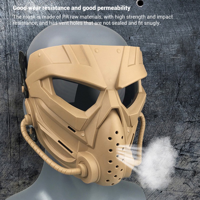 Outdoor Game Masks Full Face Paintball Mask with Clear Eye