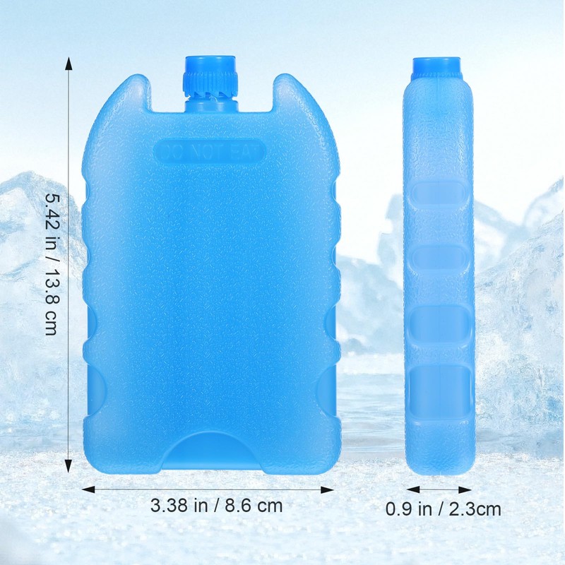 LIOOBO Blue Ice Packs for Coolers: 8PCS Reusable Ice Blocks