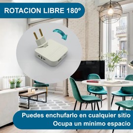 3-Stars | Pack of 2 Flat USB-C Sockets with 4000 W (Higher Power) | 4 Sockets: 2 USB Charging Ports (Type 1 and Type C) - 2 Sockets | Design: Wall Socket Ideal Small Space