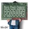 Farm Fresh Organic Produce Vinyl Decal 2 Pack of 18