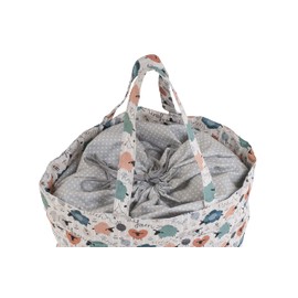 Hobby Gift Drawstring Fabric Craft Tote Bag, Knit Happens (MR4724)