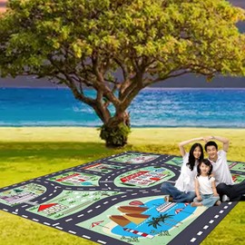 Kids Carpet Playmat Rug City Life Great for Playing with Cars Toys,Kid Rug Play Learn Area Rugs with Rubber Backing,Have Fun Throw Rug for Children's Rooms Bedroom Living Room Game Room 31×47 inch