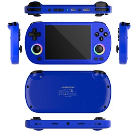 RG40XX H Retro Handheld Game Consoles RG40XXH Retro Gaming Console 64 TF Card Preloaded Games 5000+ Portable Gaming Console Linux 64-bit System 4.0'' IPS Screen WiFi Bluetooth HD and TV Output Blue