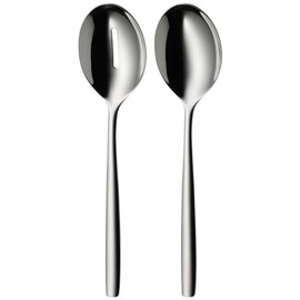 WMF Salatbesteck Edelstahl 25 cm, Salatgabel, Servierlöffel, Cromargan Edelstahl poliert, spülmaschinengeeignet