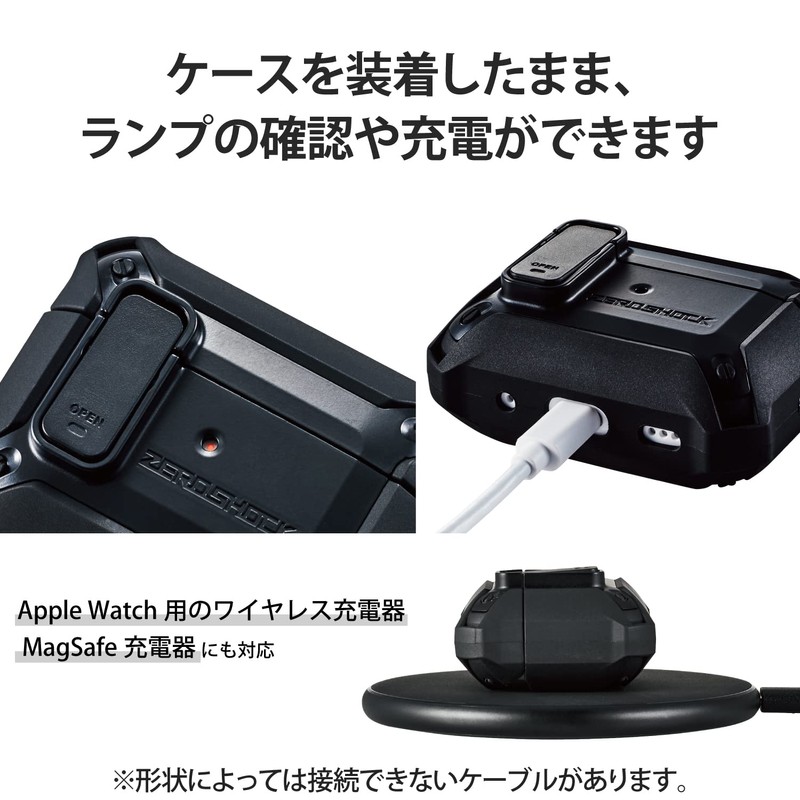 Elecom AVA-AP4ZEROLBK AirPods Pro 2 2nd Generation Case for 2022,