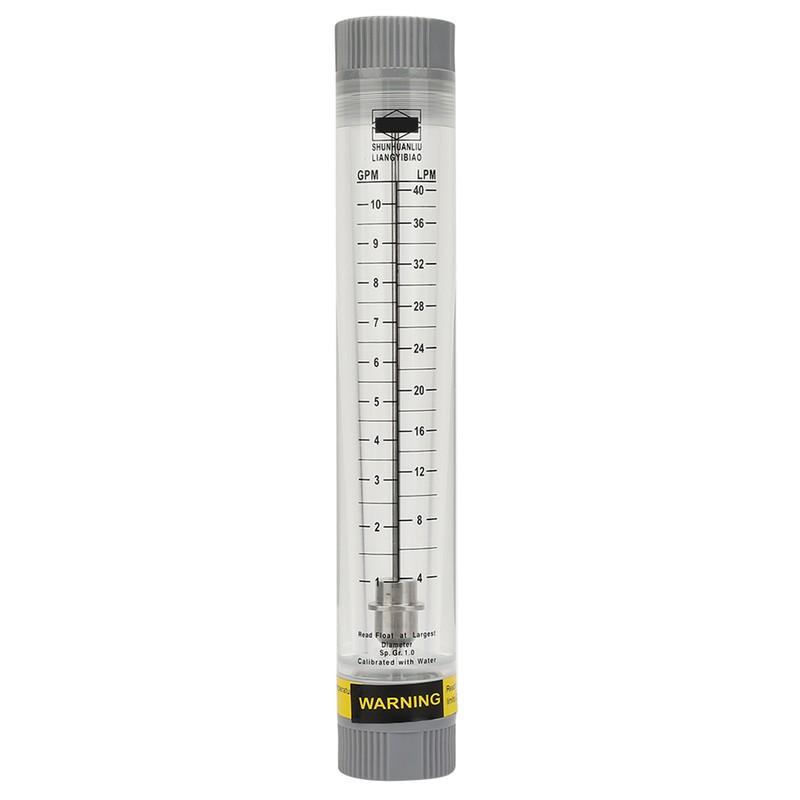 LZM-20G 1-10GPM Acrylic Plexiglass Tube Type Liquid Flowmeter Flow Meter