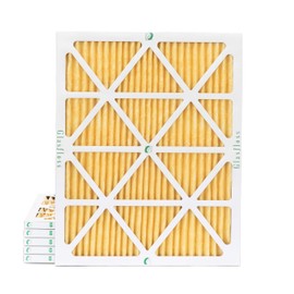 Glasfloss ZL 14x20x1 MERV 11 (FPR 7) AC Furnace Pleated Air Filters. Box of 6. Actual Size: 13-1/2 x 19-1/2 x 7/8