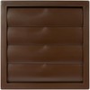 Vent Systems 6" Inch Brown Exhaust Vent Cover - Dryer