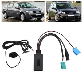 Longzhuo Bluetooth AUX IN Cable Auxiliary Input Adapter Hands-Free Microphone Replacement for Megane 2 Update List Radio