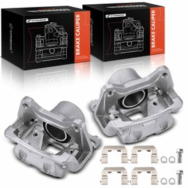 A-Premium Disc Brake Caliper Assembly with Bracket Compatible with Select Hyundai Models - Sonata 2011 2012 2013 2014, L4 2.0L/2.4L - Front Driver and Passenger Side, 2-PC Set