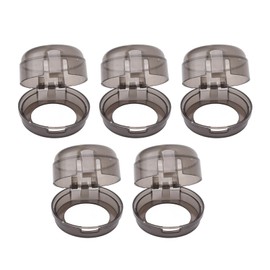 Oven Knob Protection Cover, Gas Stove Knob Cover PC Child Safety No Deformation Stable for Restaurant (Transparent Black)