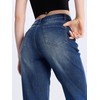 SEVEGO Women's 32"/34"/36" Tall Straight Leg Jeans Mid Waisted Stretchy