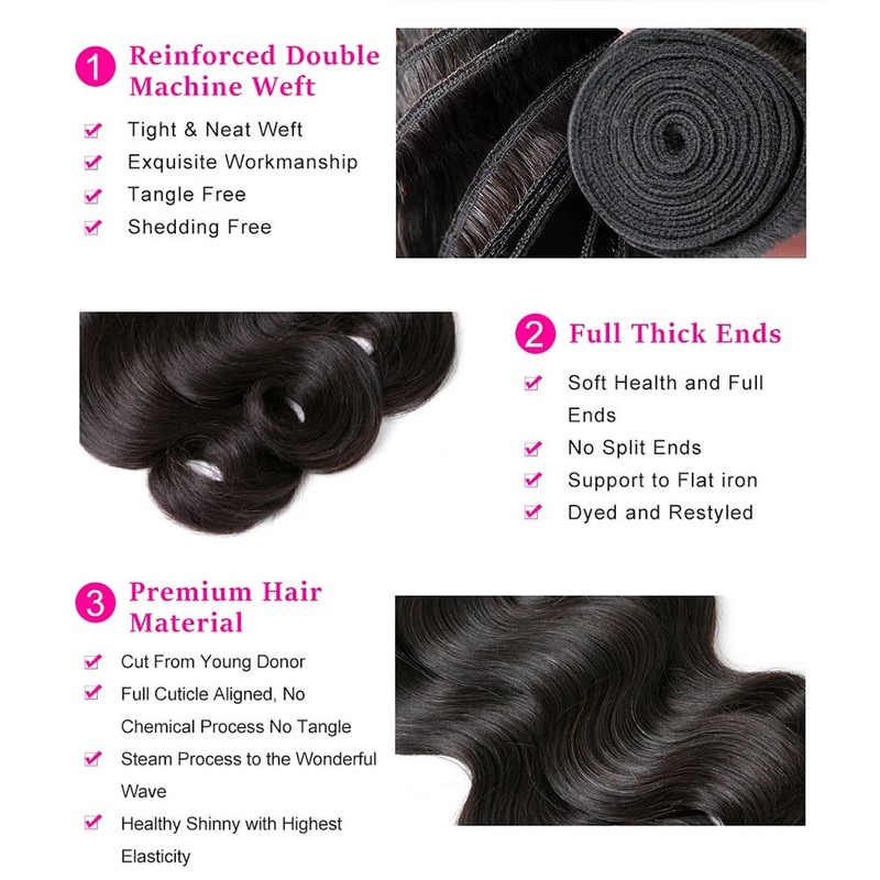 Brazilian Human Hair Body Wave Body Wave (300g)