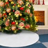 Tree Skirt 48 Inch,White Faux Fur Tree Skirt for 7.5