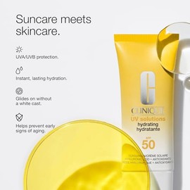 Clinique UV Solutions Sunscreen Broad Spectrum SPF 50 With Antioxidants | In Mattifying & Hydrating Formulas | No White Cast | Safe For Sensitive Skin, 1.3 Fl Oz