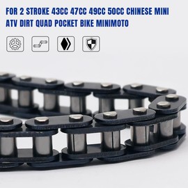 GOLKNHA 134 Link T8F Chain for 2 Stroke 43cc 47cc 49cc 50cc Chinese Mini ATV Dirt Quad Pocket Bike Minimoto
