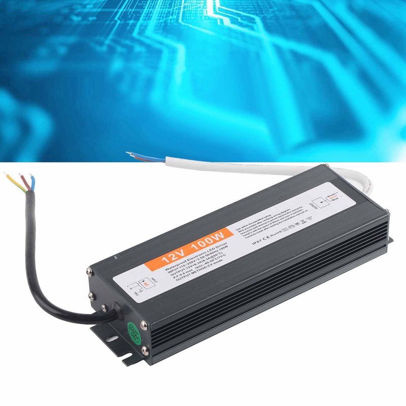 100W Ultra Thin Waterproof Power Supply Transformer Adapter LED Driver