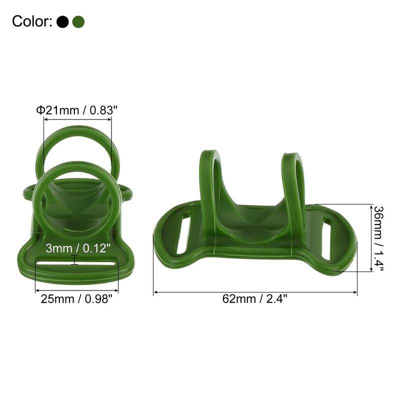 PATIKIL Headlamp Flashlight Holder Set, 2 Pcs Silicone Soft High