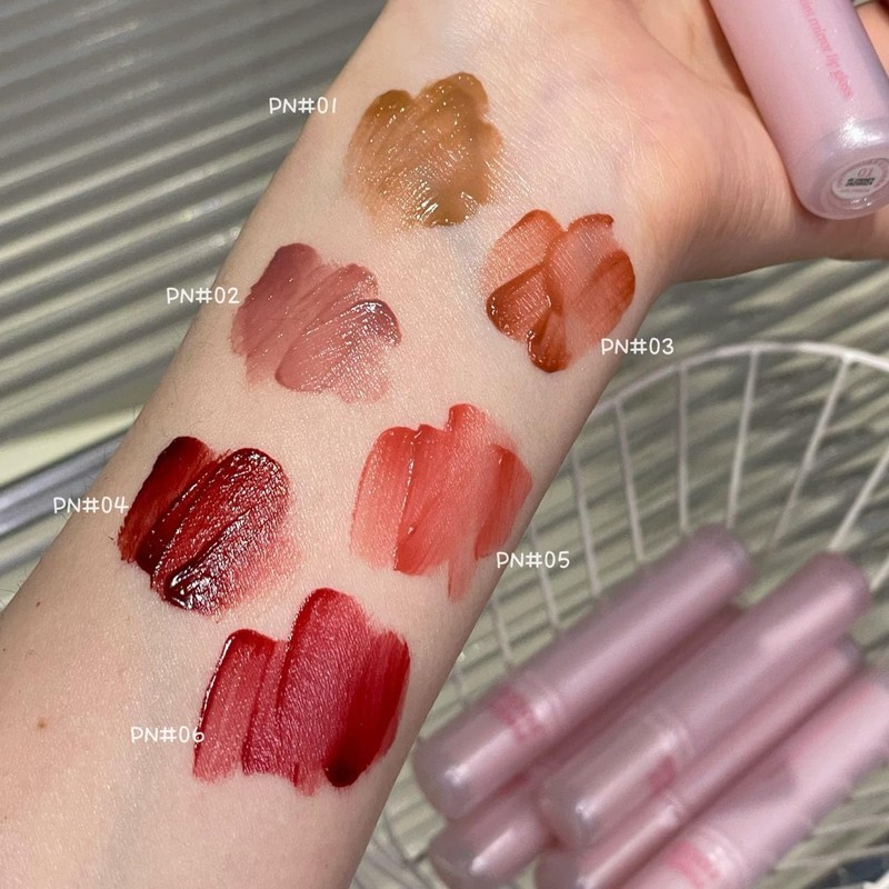 Brillo Labial Líquido Hidratante con Acabado Brillante, Rosa Perlado, 6